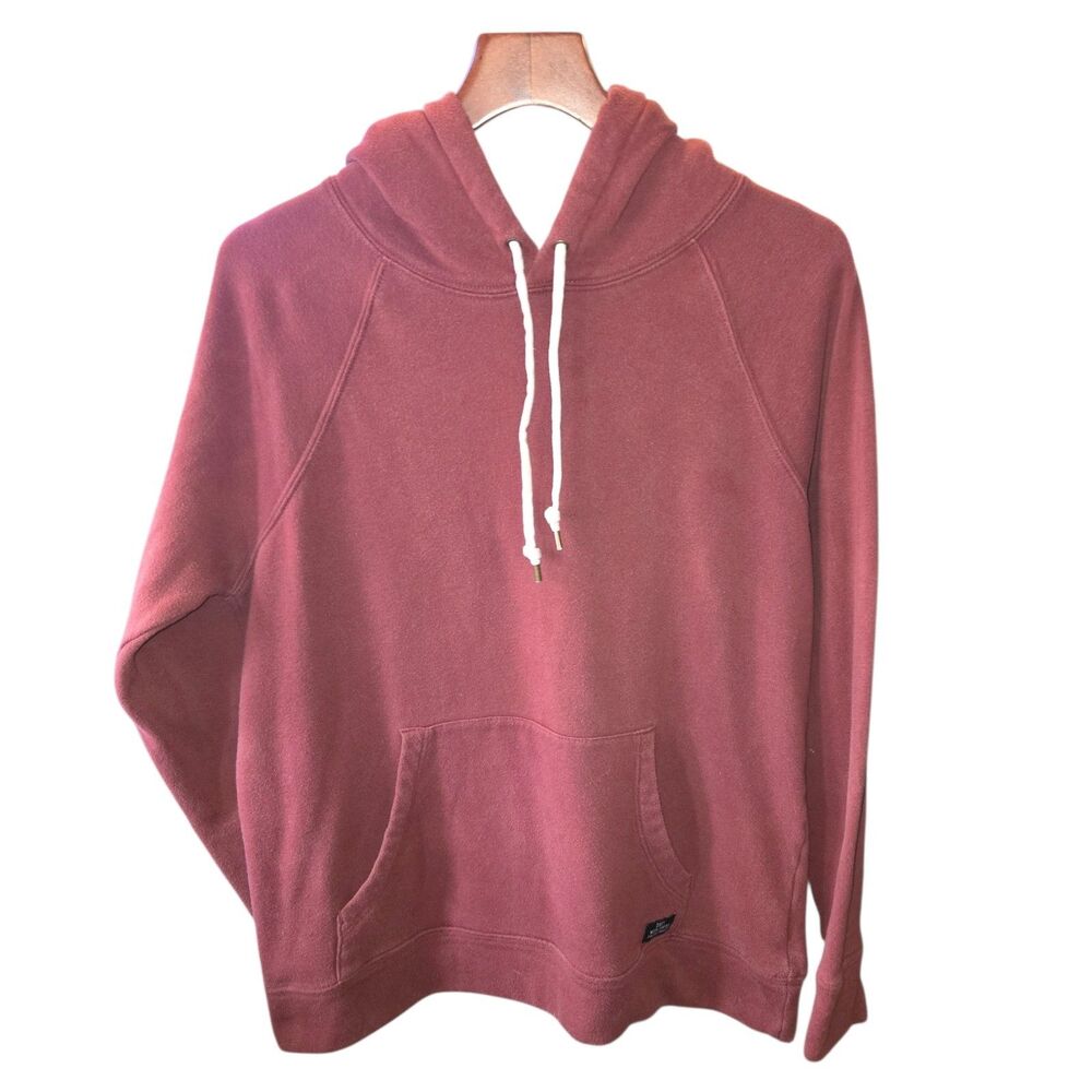 Obey Lofty Creature Comforts Maroon Fleece Hoodie Men's Size M Kangaroo Pocket‎